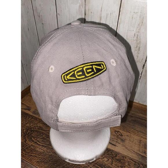 KEEN Gray Embroidered Adjustable Mens Hat Cap LIFE IS KEEN Big X Brand - Picture 4 of 8